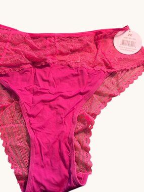 NWT Splendies Hot Pink Lace Panty Size 2X